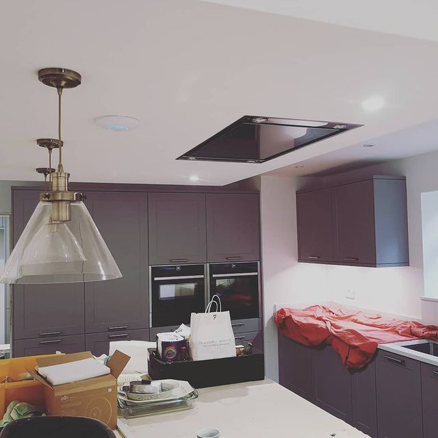 Ceiling mounted WiFi point in a Kitchen